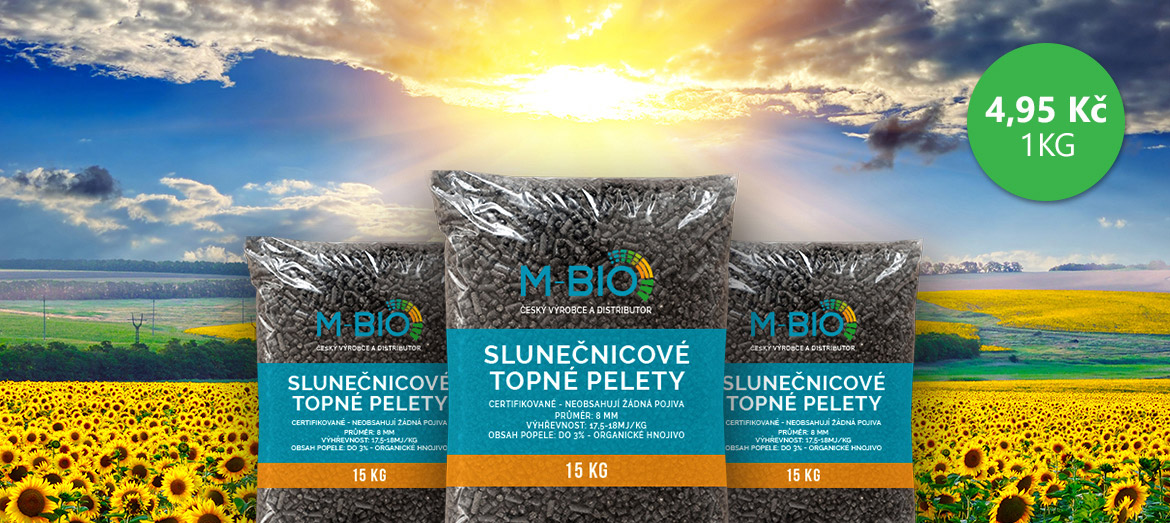 M-BIO - jediní výrobce slunečnicových pelet bez příměsí či pojiv ve Zlínském kraji